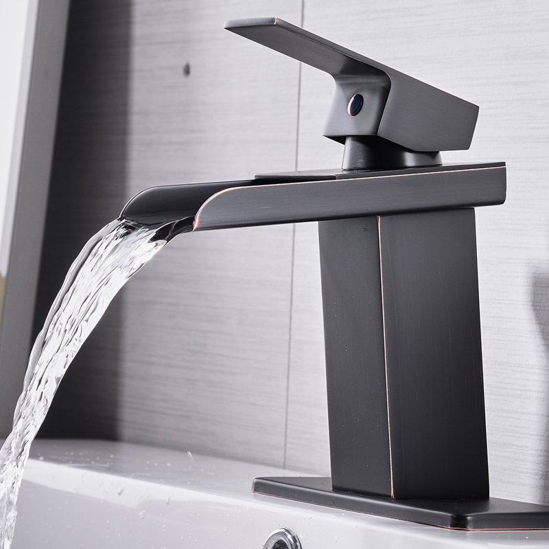 Aquafaucet DFI Waterfall Single Hole Bathroom Faucet & Reviews Wayfair